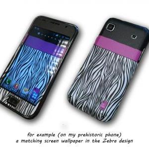 Iphone 4/4s Decal Plus Matching Wallpaper - Zebra..